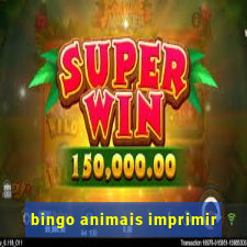 bingo animais imprimir