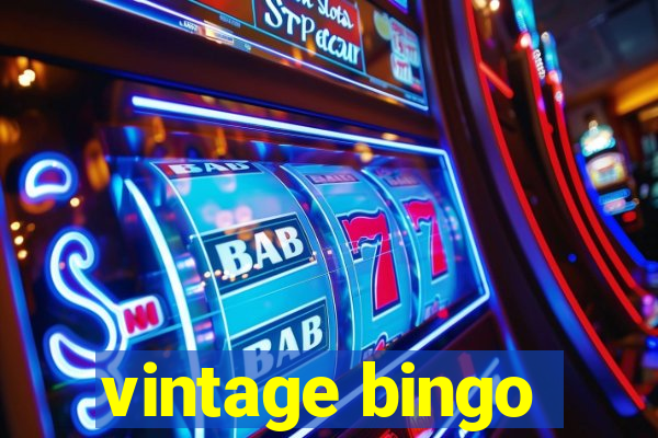 vintage bingo