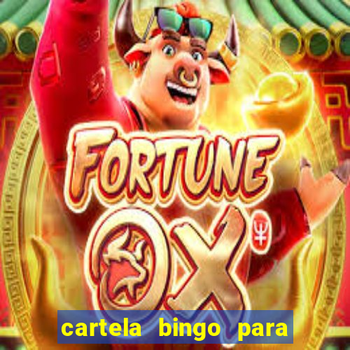 cartela bingo para cha de cozinha imprimir gratis