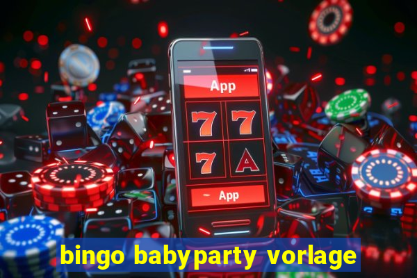 bingo babyparty vorlage