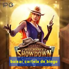 baixar cartela de bingo