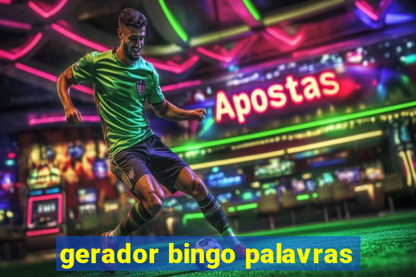 gerador bingo palavras