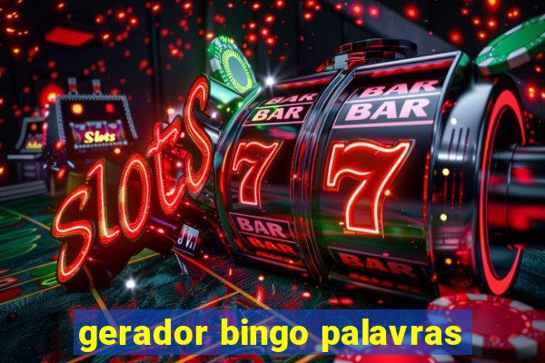 gerador bingo palavras