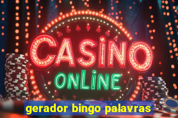 gerador bingo palavras