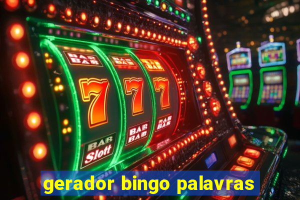 gerador bingo palavras