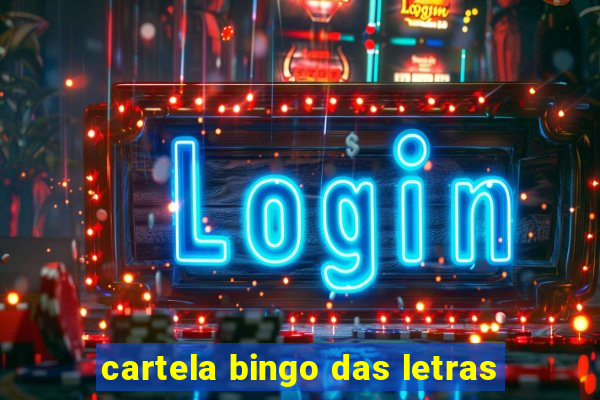 cartela bingo das letras