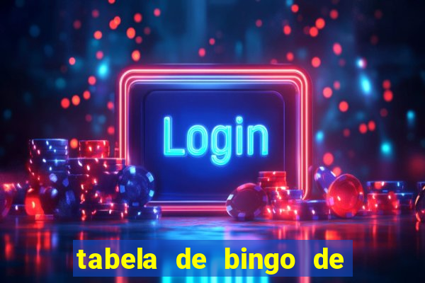 tabela de bingo de 1 a 100