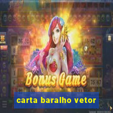 carta baralho vetor