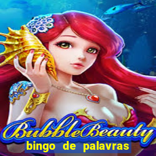 bingo de palavras cha de bebe