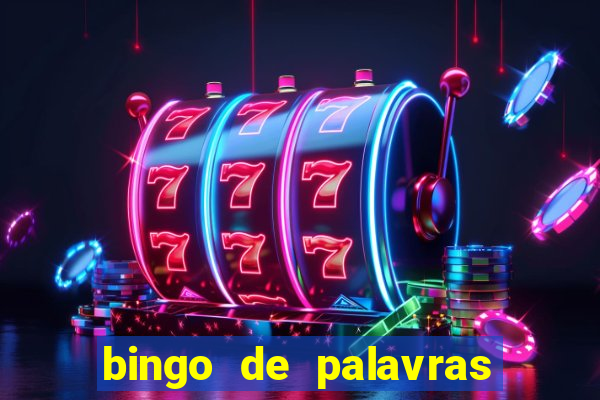 bingo de palavras cha de bebe