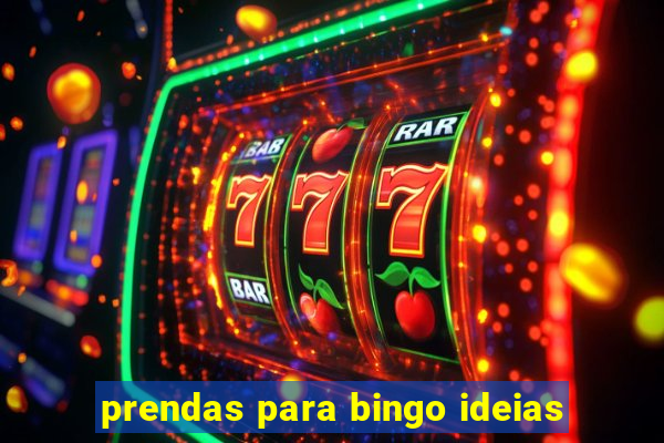 prendas para bingo ideias