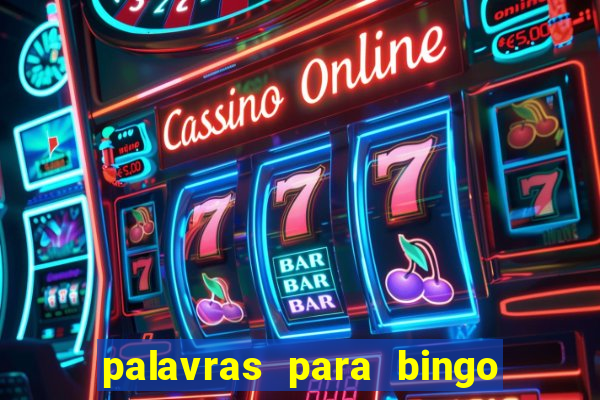 palavras para bingo cha de bebe