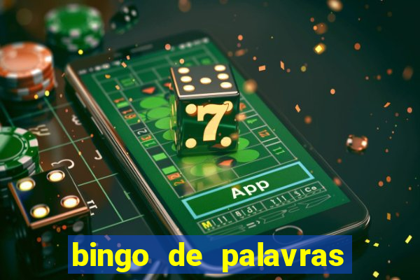 bingo de palavras 3 ano