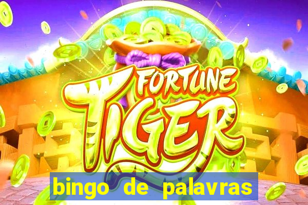 bingo de palavras 3 ano