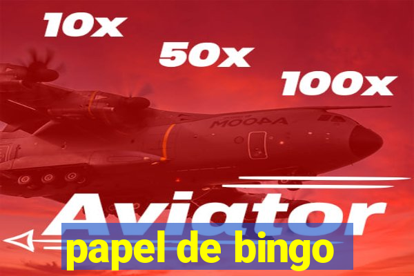 papel de bingo