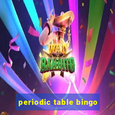 periodic table bingo